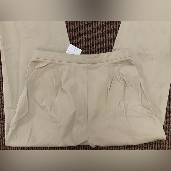 NWT Women's 12 Petite Liz Claiborne Anissa Cotton Blend Flat Front Pants - Picture 9 of 15